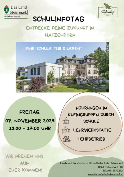 Schulinfotag © LFS Hatzendorf