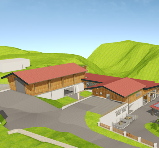 Skizze Rinderstallbau © LFS Kirchberg/W.