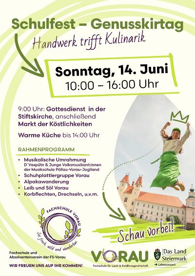 Schulfest - Genusskirtag © FS Vorau Schulfest - Genusskirtag © FS Vorau