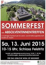 Plakat Sommerfest © FS Feistritz