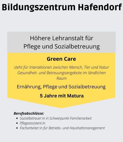 Ausbildungsmodul Höhere Lehranstalt für Pflege und Sozialbetreuung